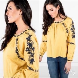 Stevie Hender Axtyn Embroidered Top